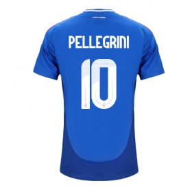 Italia Lorenzo Pellegrini #10 Hjemme skjorte EM 2024 Kortermet